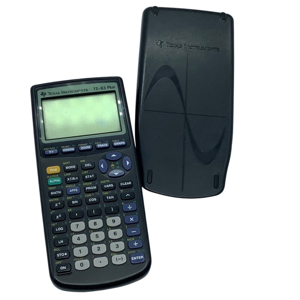 Texas Instruments TI-83‎ Plus Graphing Calculator With Cover WORKS